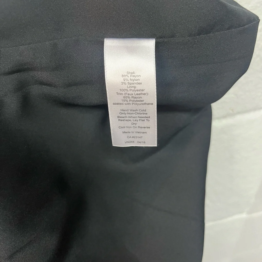 Talbots Black and White Glen Plaid Pencil Skirt
